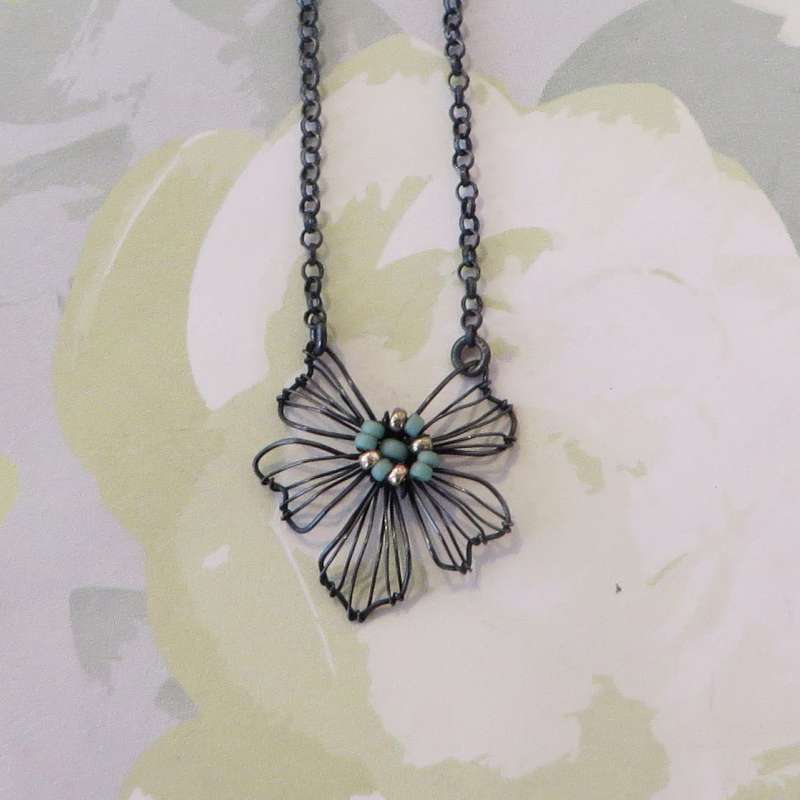 Beaded Flower Necklace